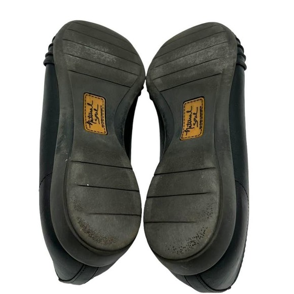 NATURAL SOUL ALL THRU BLACK COMFORT SLIDE ON FLATS SIZE 7.5 - Picture 7 of 7